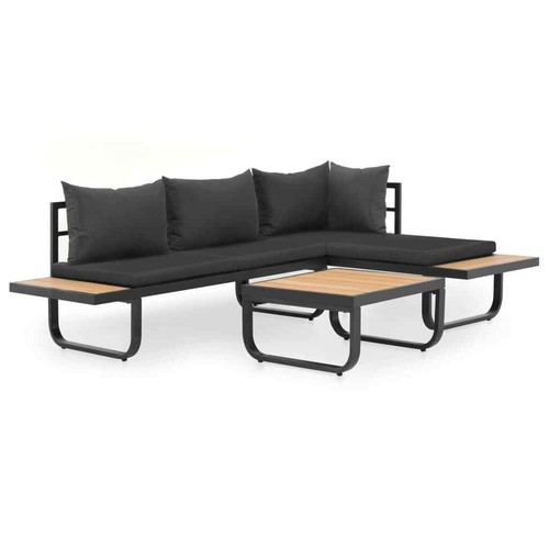 Lounge sitzgruppe alu wpc - lounge,